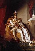 Friedrich von Amerling Emperor Franz I. of Austria wearing the Austrians imperial robes Spain oil painting artist